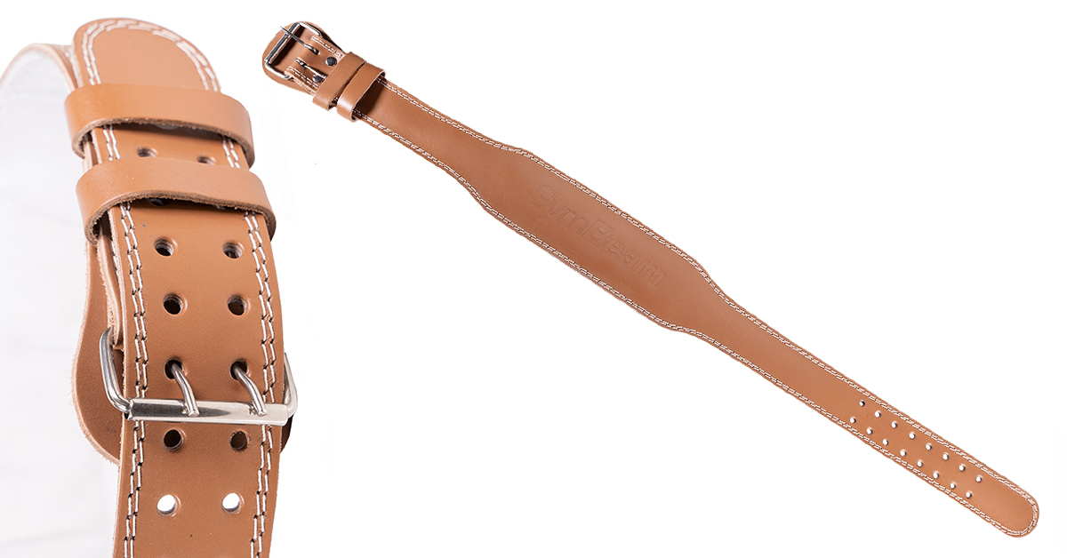 Ceinture de musculation en cuir pleine fleur - GymBeam